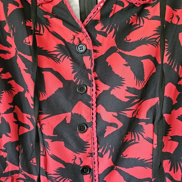 The Birds Size 14 Dress Unique Vintage - Picture 3 of 8